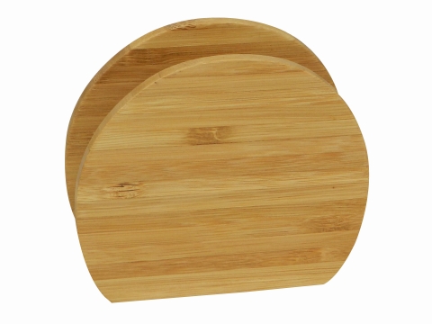 Bamboo napkin holder round